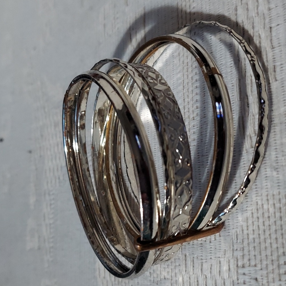 5 Pc Assorted Vintage Silver Assorted Attached Ba… - image 6